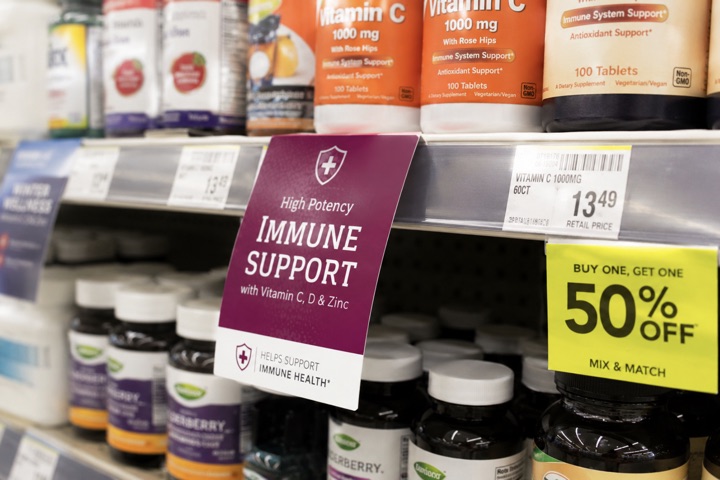 Custom shelf talkers on retail shelves