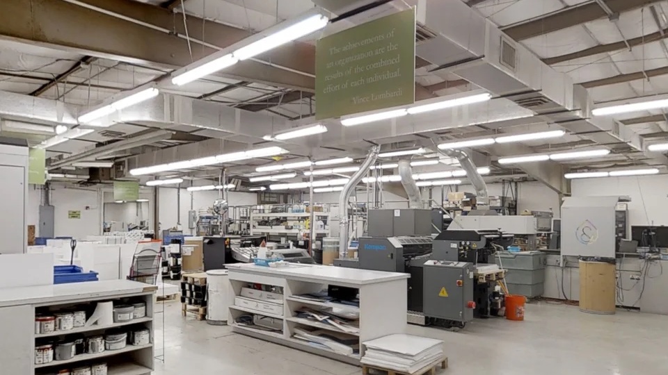 Our production floor, with presses and finishing equipment