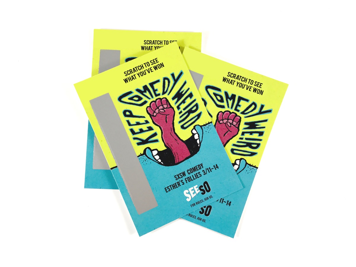 Angular event flyers in teal and yellow